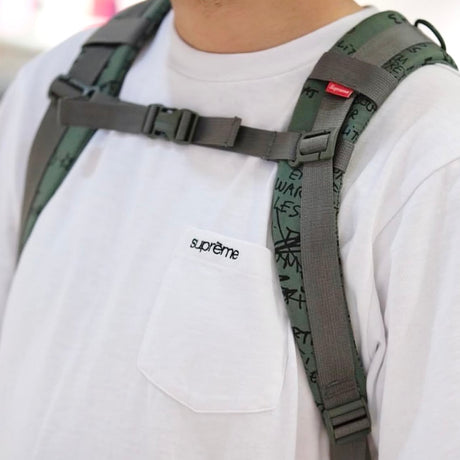 Supreme Embroidery Logo Pocket Tee White SUPREME SUPREME - originalfook singapore