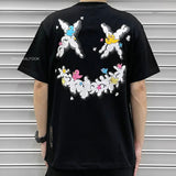 Rickyisclown [RIC] Colorful Cloud Smiley Tee Black [R17230225D-A8] RICKYISCLOWN RICKYISCLOWN - originalfook singapore