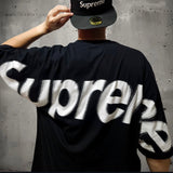 Supreme Intarsia Logo Black Tee