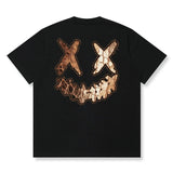 Rickyisclown Gold Foil Leather Tee Black R37251104J C11 - ORIGINALFOOK