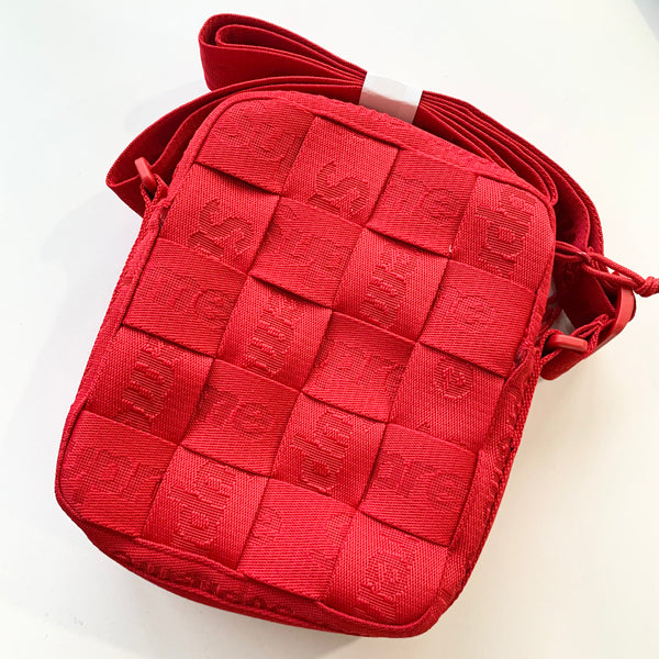 Supreme Woven Shoulder Bag Red ORIGINALFOOK