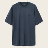 AllSaints Underground Logo Tee Moonstone Blue