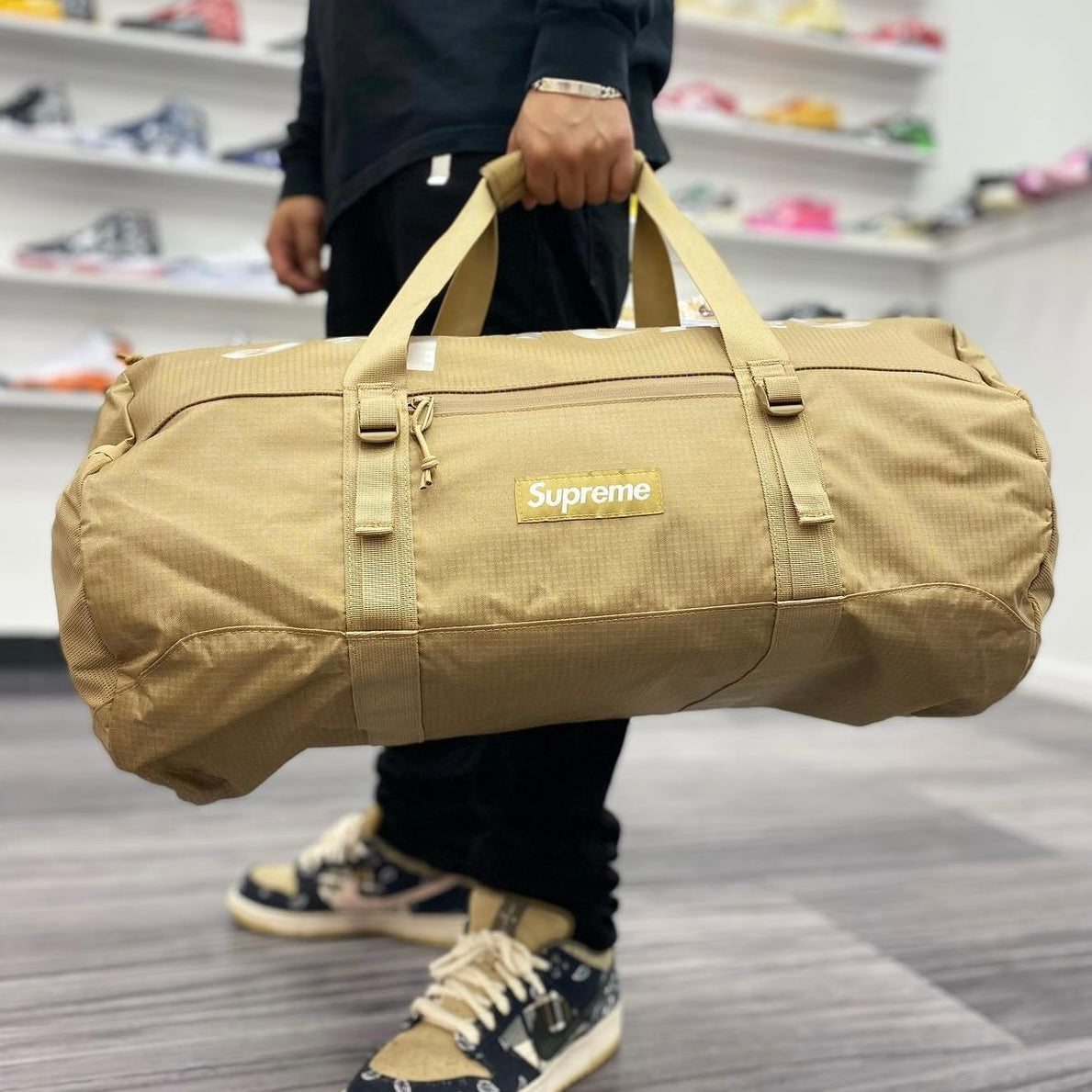 Supreme Duffle Bag Tan supreme supreme - originalfook singapore