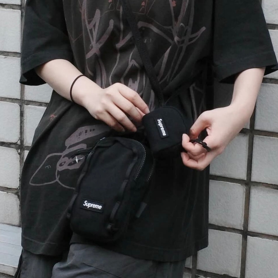 Supreme Camera Black Bag + Mini Pouch
