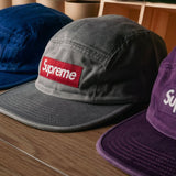 Supreme Box Logo Chino Twill Cap Grey - ORIGINALFOOK