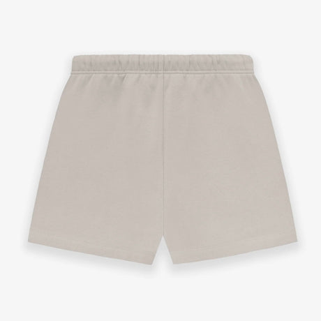 Fear of God Essentials Applique Logo Shorts Silver Cloud FEAR OF GOD FEAR OF GOD - originalfook singapore