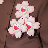 Takashi Murakami Kaikai Kiki Sakura Flower Plush Badge/Keychain/Pin TAKASHI MURAKAMI TAKASHI MURAKAMI - originalfook singapore