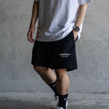 Fear Of God Essentials Classic Logo Sweat Black Shorts Black - ORIGINALFOOK