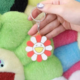 Takashi Murakami Flower Keychain - Red White