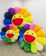 Takashi Murakami Flower Plush Cushion Rainbow 1m (Rare size)