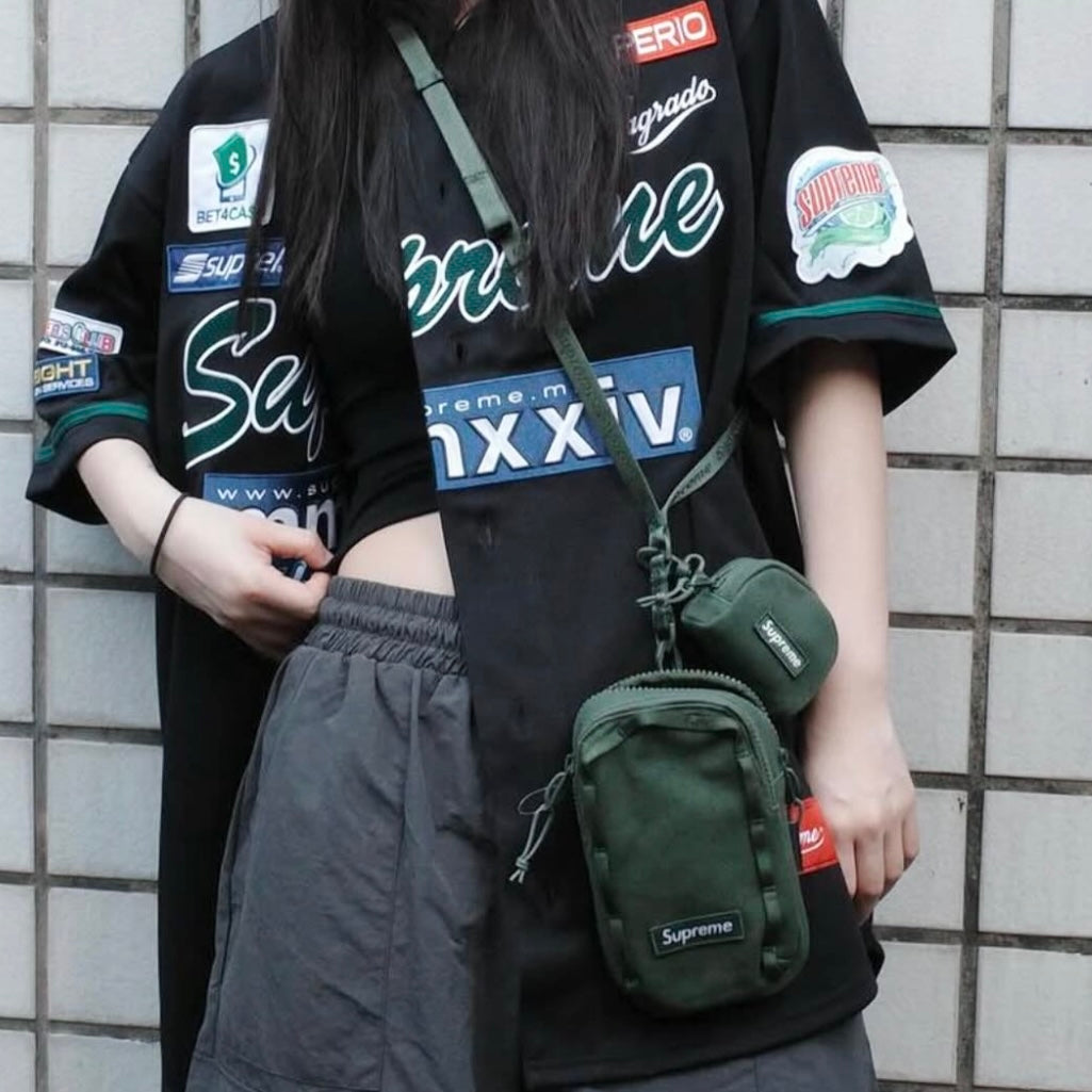 Supreme Camera Olive Bag + Mini Pouch