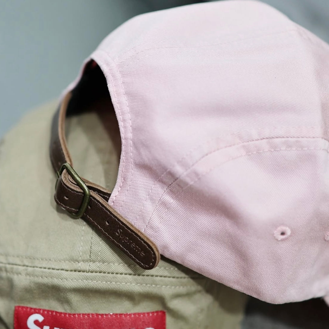 Supreme Box Logo Chino Twill Cap Pink