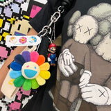 Takashi Murakami Kaikai Kiki Flower Plush Badge/Keychain/Pin Rainbow Beige TAKASHI MURAKAMI TAKASHI MURAKAMI - originalfook singapore