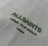 AllSaints Xander Flocked Logo Tee Maple Green