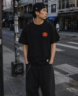 Black FR2 M Logo Tee shirt from #FR2 brand, plain front view showing the casual apparel with logo design.