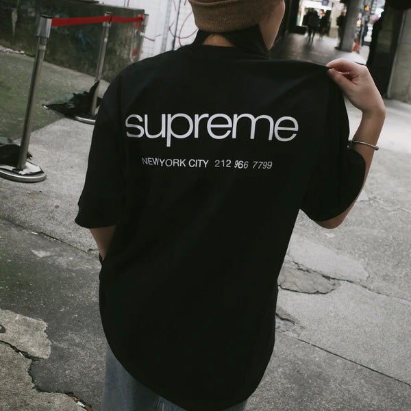 Supreme NYC Tee Black supreme supreme - originalfook singapore