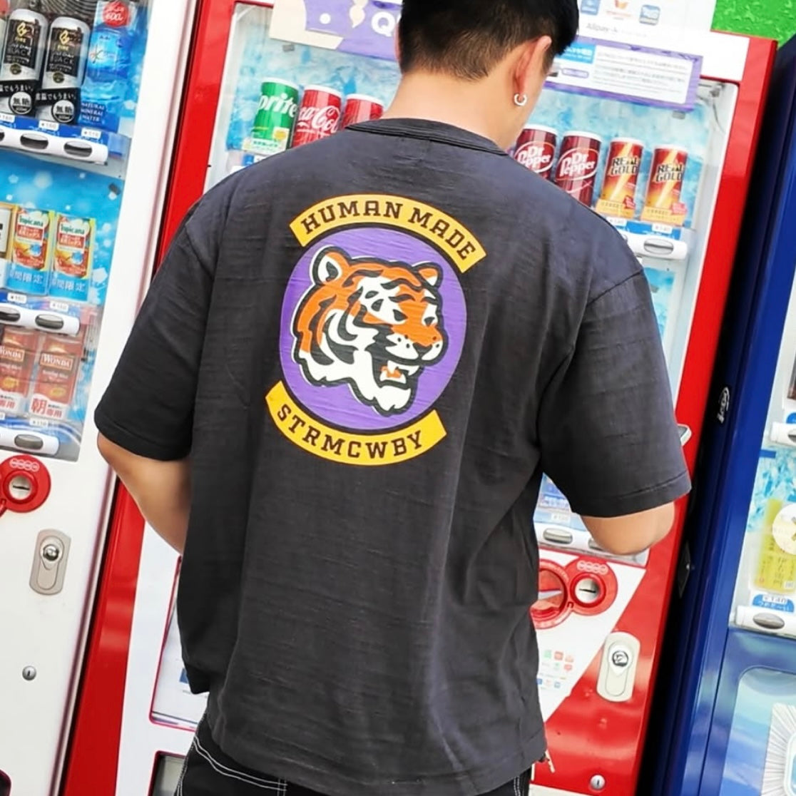 Human Made Round Tiger Tee Black HUMAN MADE HUMAN MADE - originalfook singapore
