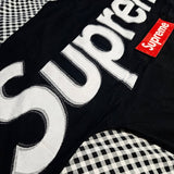 Supreme Intarsia Logo Black Tee