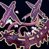 Rickyisclown Snake X Sakura Embossed Black Tee R37250210I (C10)