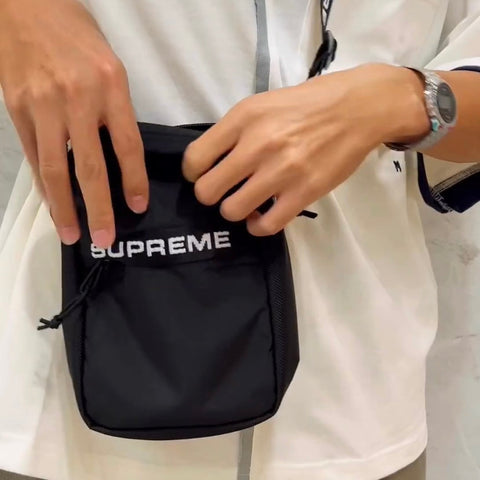 Supreme X Cordura Shoulder Bag Black | ORIGINALFOOK