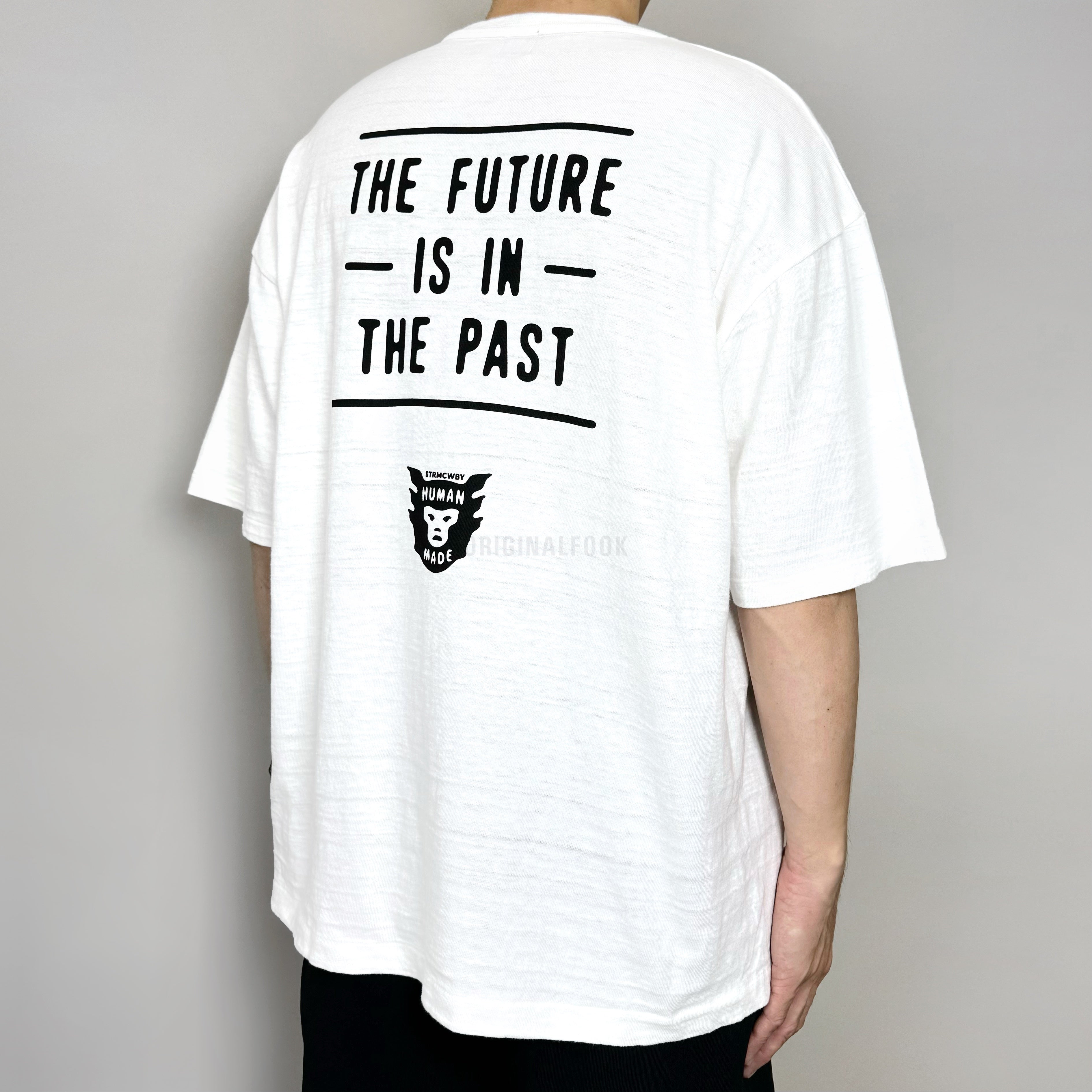 Buy Human Made Heart Badge Slogan Tee White online in Singapore