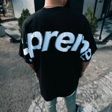 Supreme Intarsia Logo Black Tee