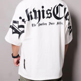 Rickyisclown [RIC] Gothic Logo Drop Shoulder Oversized Tee White [R8210720m-A] RICKYISCLOWN RICKYISCLOWN - originalfook singapore