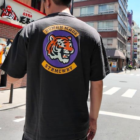 Human Made Round Tiger Tee Black HUMAN MADE HUMAN MADE - originalfook singapore