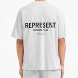 Represent Owners Club Logo Tee Ash Grey REPRESENT REPRESENT - originalfook singapore
