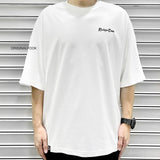 Rickyisclown [RIC] Cursive Gothic Drop Shoulder Tee White [R7230213E-K8] RICKYISCLOWN RICKYISCLOWN - originalfook singapore