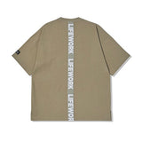 LifeWork Neon Round Logo Tee Khaki LIFEWORK LIFEWORK - originalfook singapore