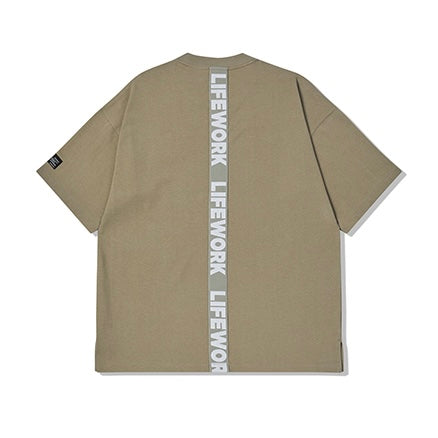 LifeWork Neon Round Logo Tee Khaki LIFEWORK LIFEWORK - originalfook singapore