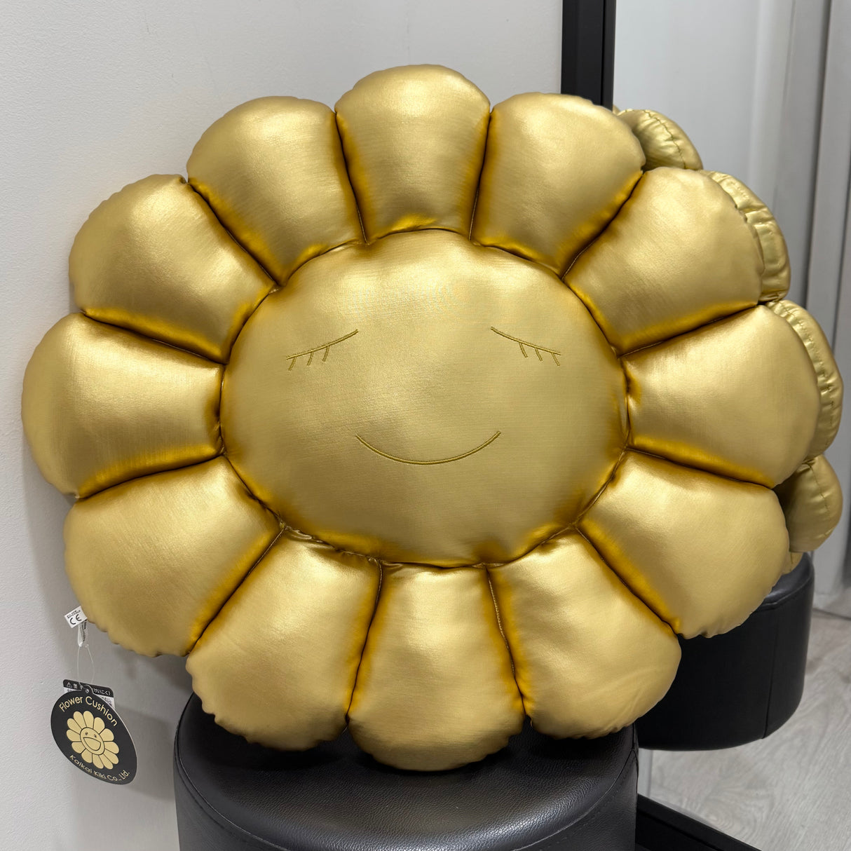 Takashi Murakami Flower 60cm Plush Cushion Gold
