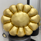 Takashi Murakami Flower 60cm Plush Cushion Gold