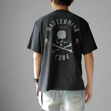 C2H4 x Mastermind Japan Logo Tee Black MASTERMIND JAPAN MASTERMIND JAPAN - originalfook singapore