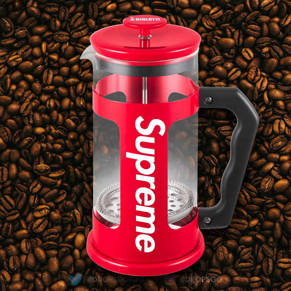 Supreme x Bialetti 8-Cup French Coffee Press supreme supreme - originalfook singapore