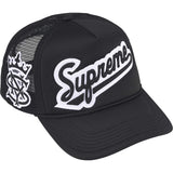 Supreme Multi Embroidery Trucker Cap Black - ORIGINALFOOK