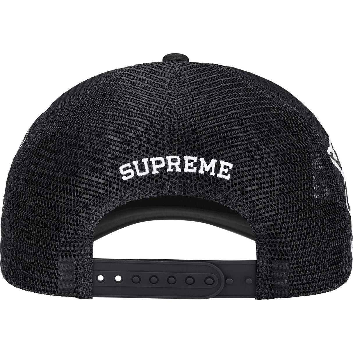 Supreme Multi Embroidery Trucker Cap Black - ORIGINALFOOK