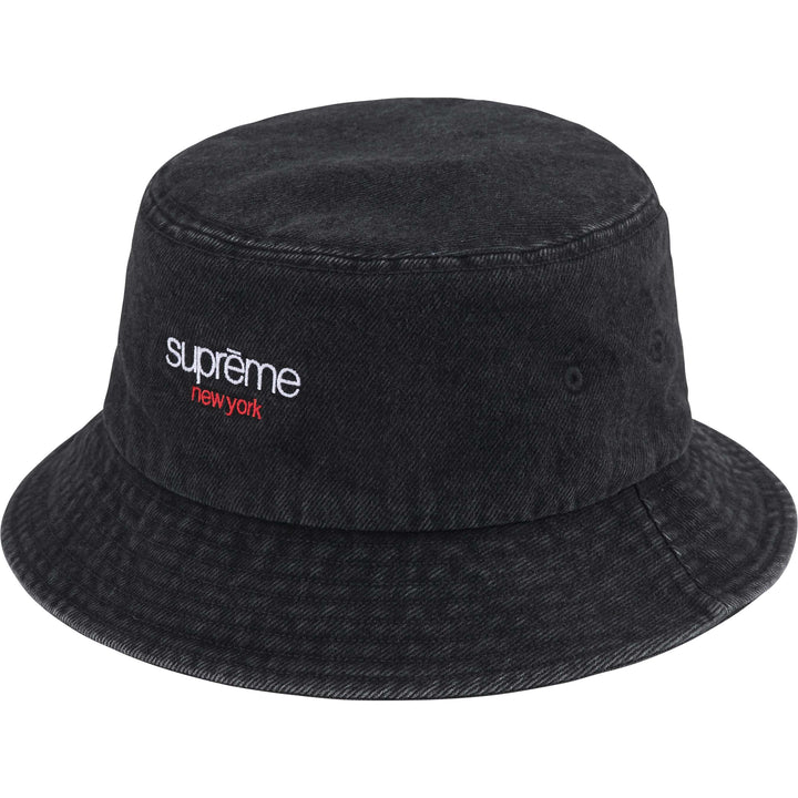 Supreme Black Denim Bucket Hat