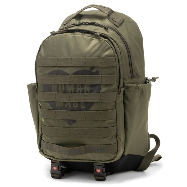 Human Made Military Backpack Olive HUMAN MADE HUMAN MADE - originalfook singapore