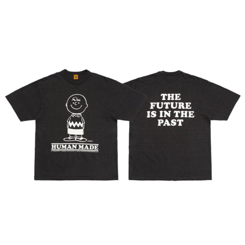 Human Made X Peanuts Charlie Brown Tee Black