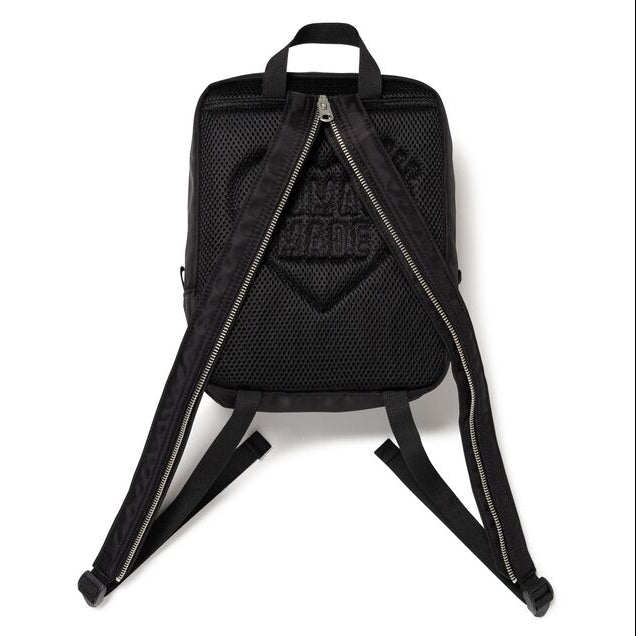 Black Human Made One Shoulder Bag featuring a sleek design and adjustable strap, perfect for casual and stylish outings.