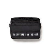 Black Human Made Military Mini Sling Bag with adjustable strap and compact design, ideal for casual daily use.