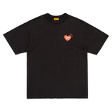 Black Human Made Japanese-Style Duck T-shirt featuring a graphic print, casual fit, and logo on the front.