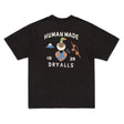 Black Human Made Japanese-Style Duck Tee, casual T-shirt with graphic duck design, made for streetwear and everyday wear.
