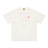 Human Made Heart Badge Slogan Tee White HUMAN MADE HUMAN MADE - originalfook singapore