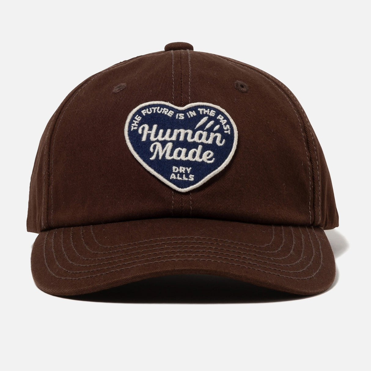 Human Made Heart Logo 6-Panel Twill Cap Brown - ORIGINALFOOK