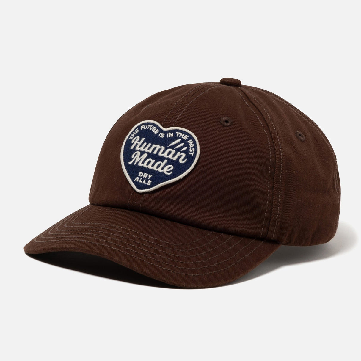 Human Made Heart Logo 6-Panel Twill Cap Brown - ORIGINALFOOK