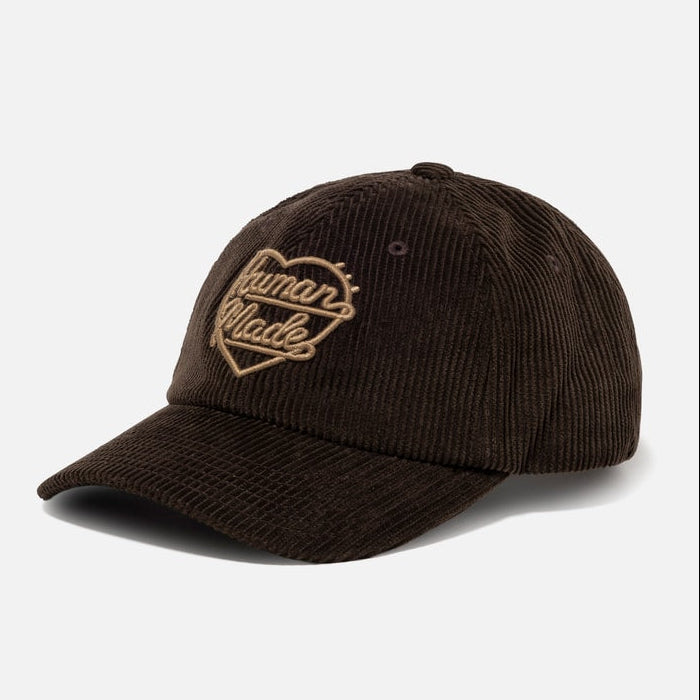 Human Made Heart Logo Corduroy Cap Brown