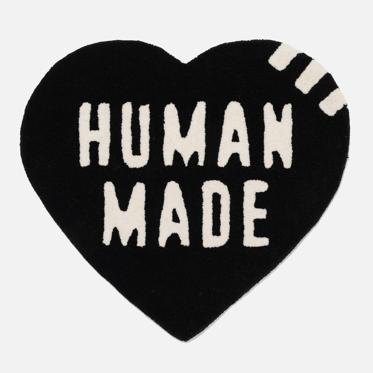 Human Made Heart Medium Rug Black - ORIGINALFOOK